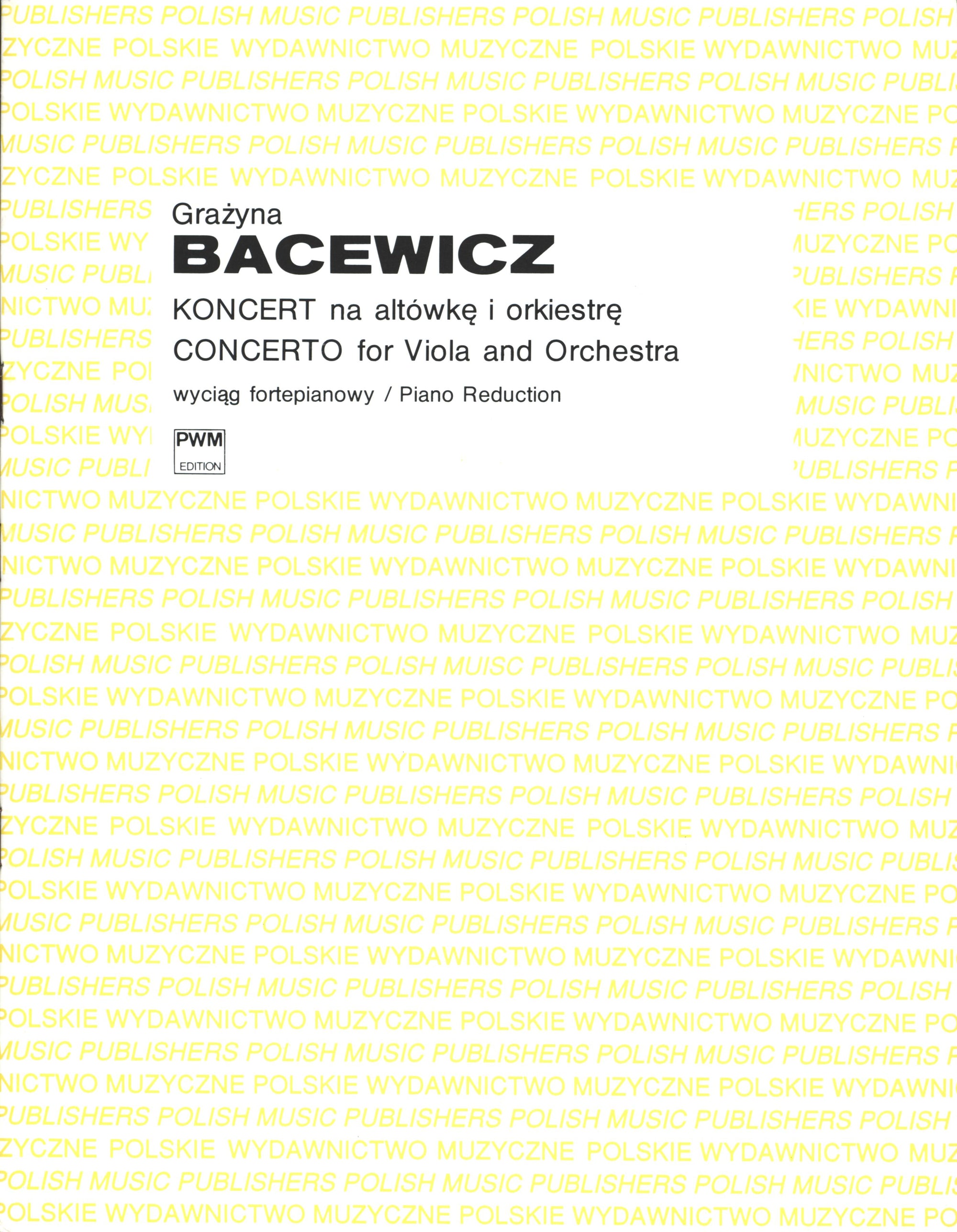 Bacewicz: Viola Concerto