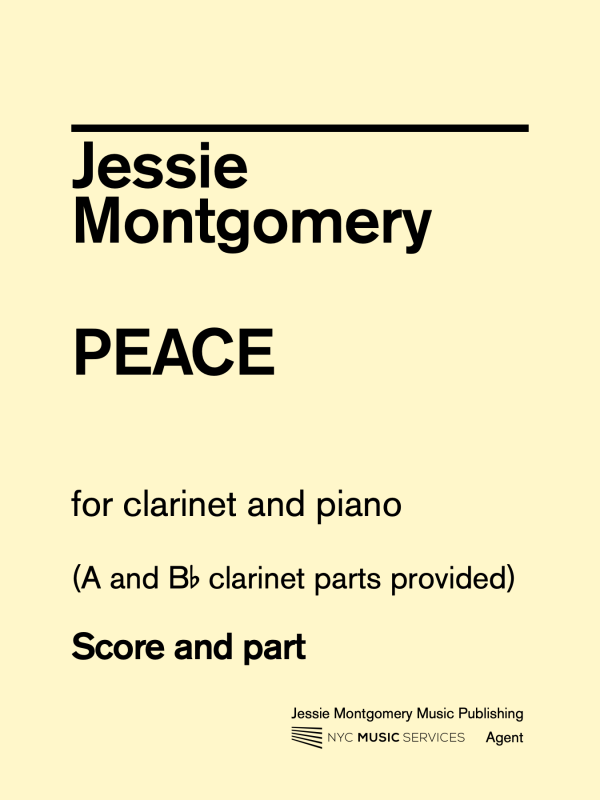 Montgomery: Peace for Clarinet and Piano