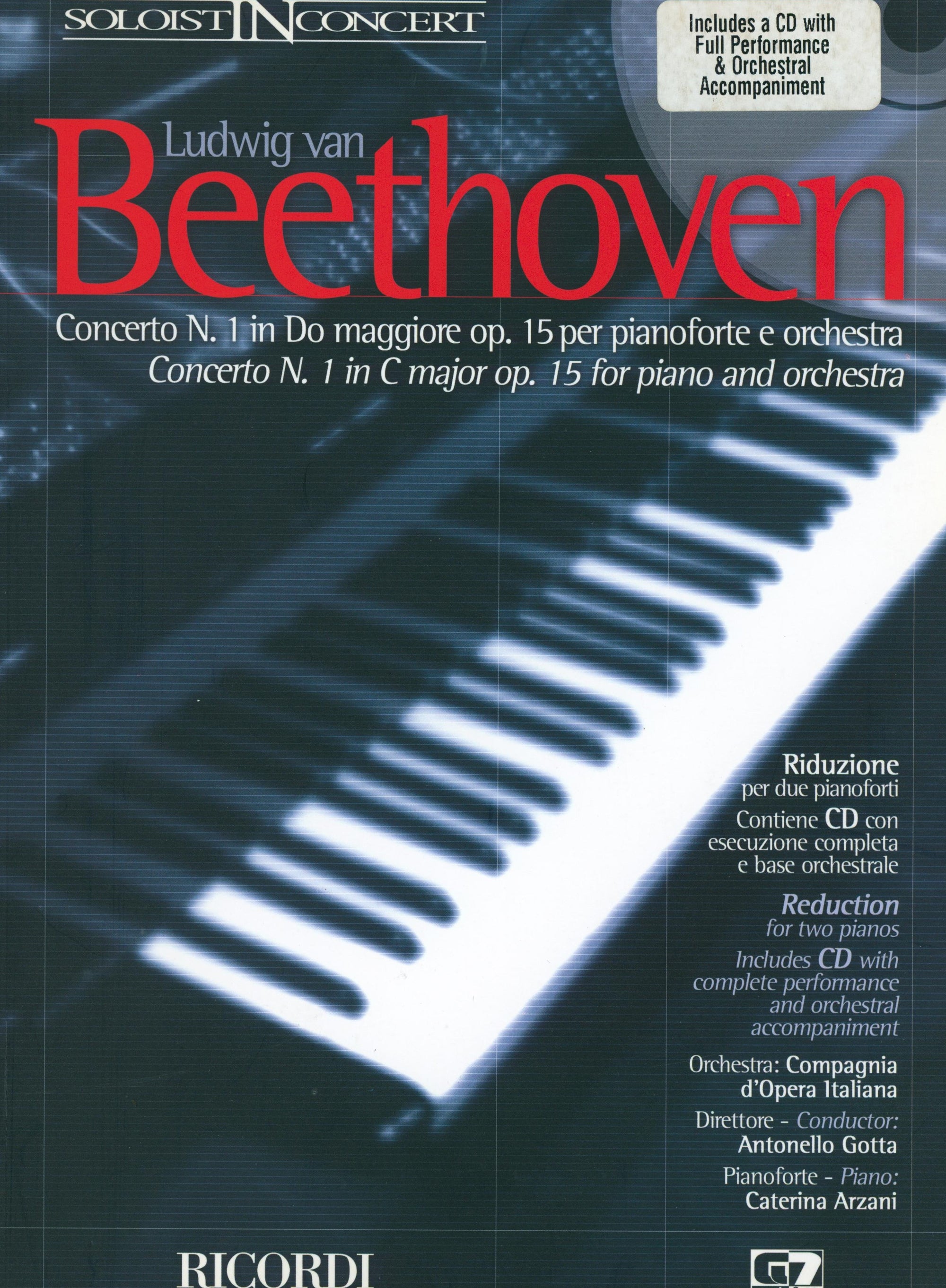 Beethoven: Piano Concerto No. 1 in C Major, Op. 15 - Book & CD (Book & CD)