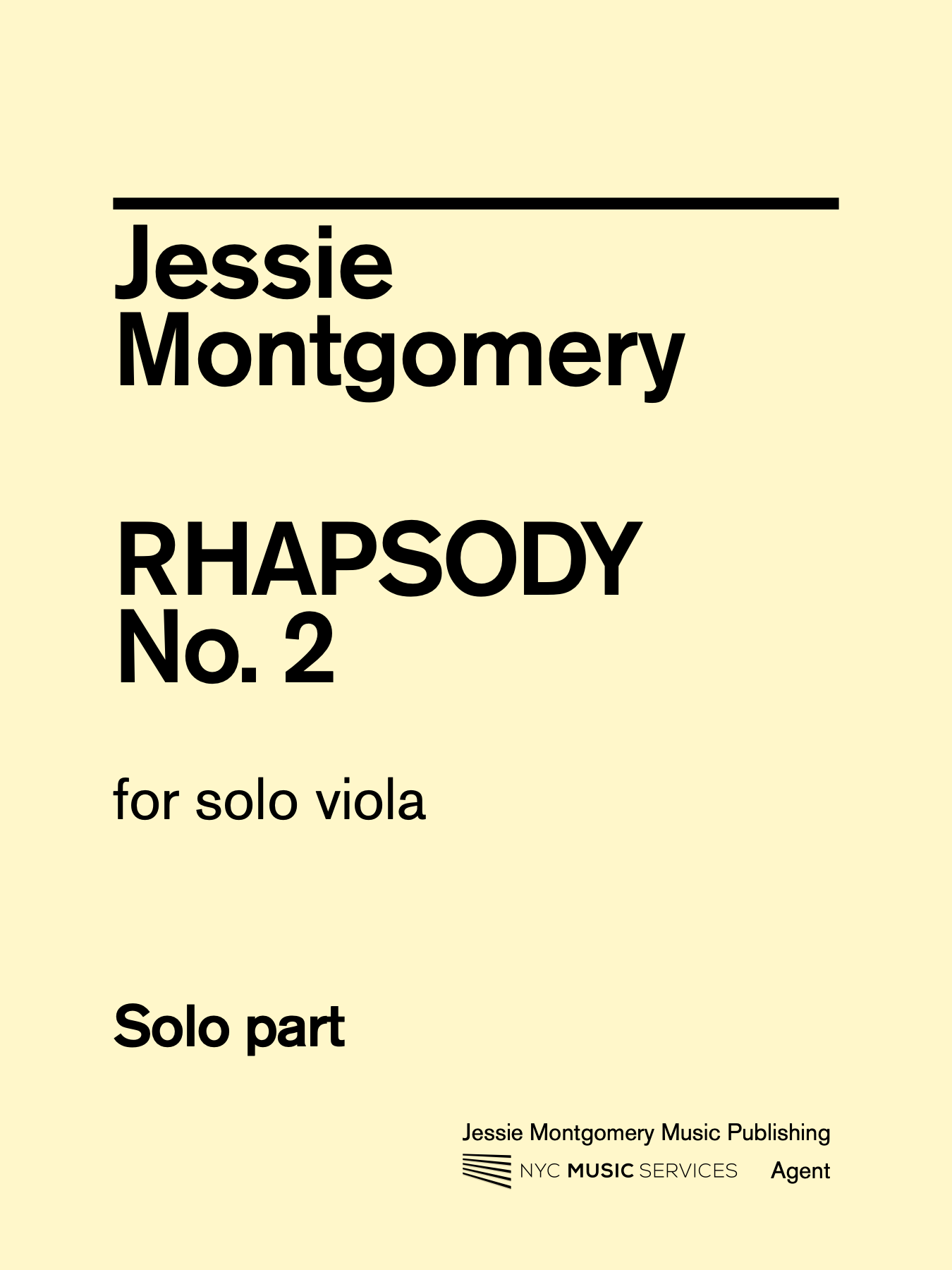 Montgomery: Rhapsody No. 2 (transc. for solo viola)