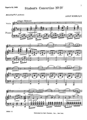 Huber: Concertino No. 4 in G Major, Op. 8