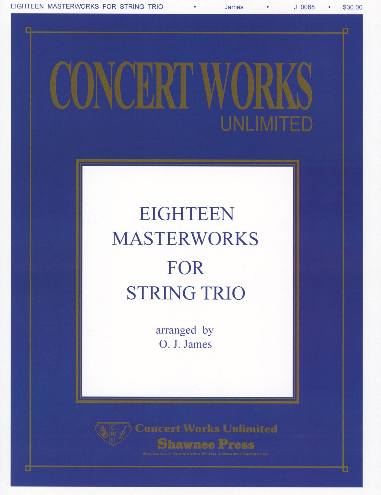 18 Masterworks for String Trio