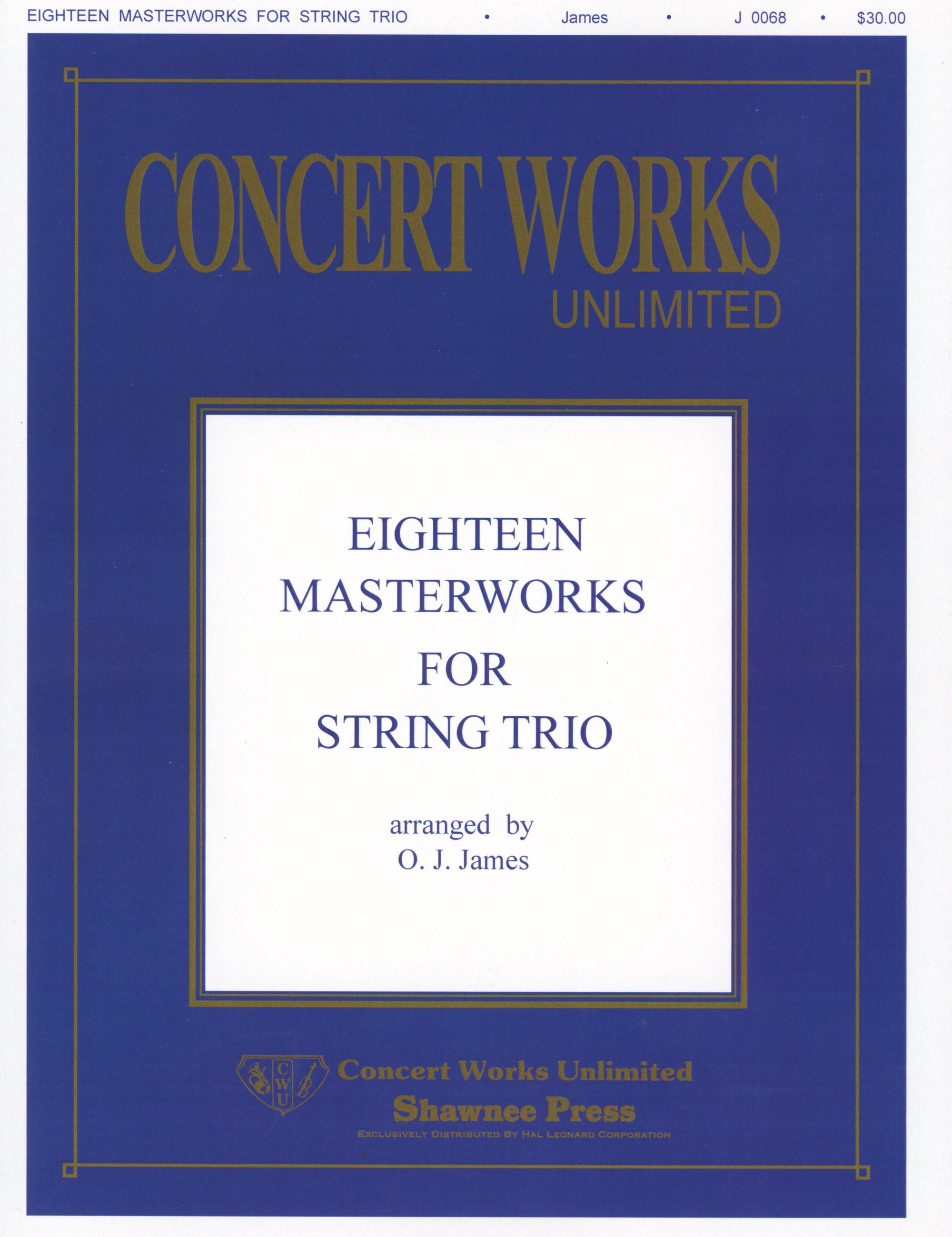 18 Masterworks for String Trio