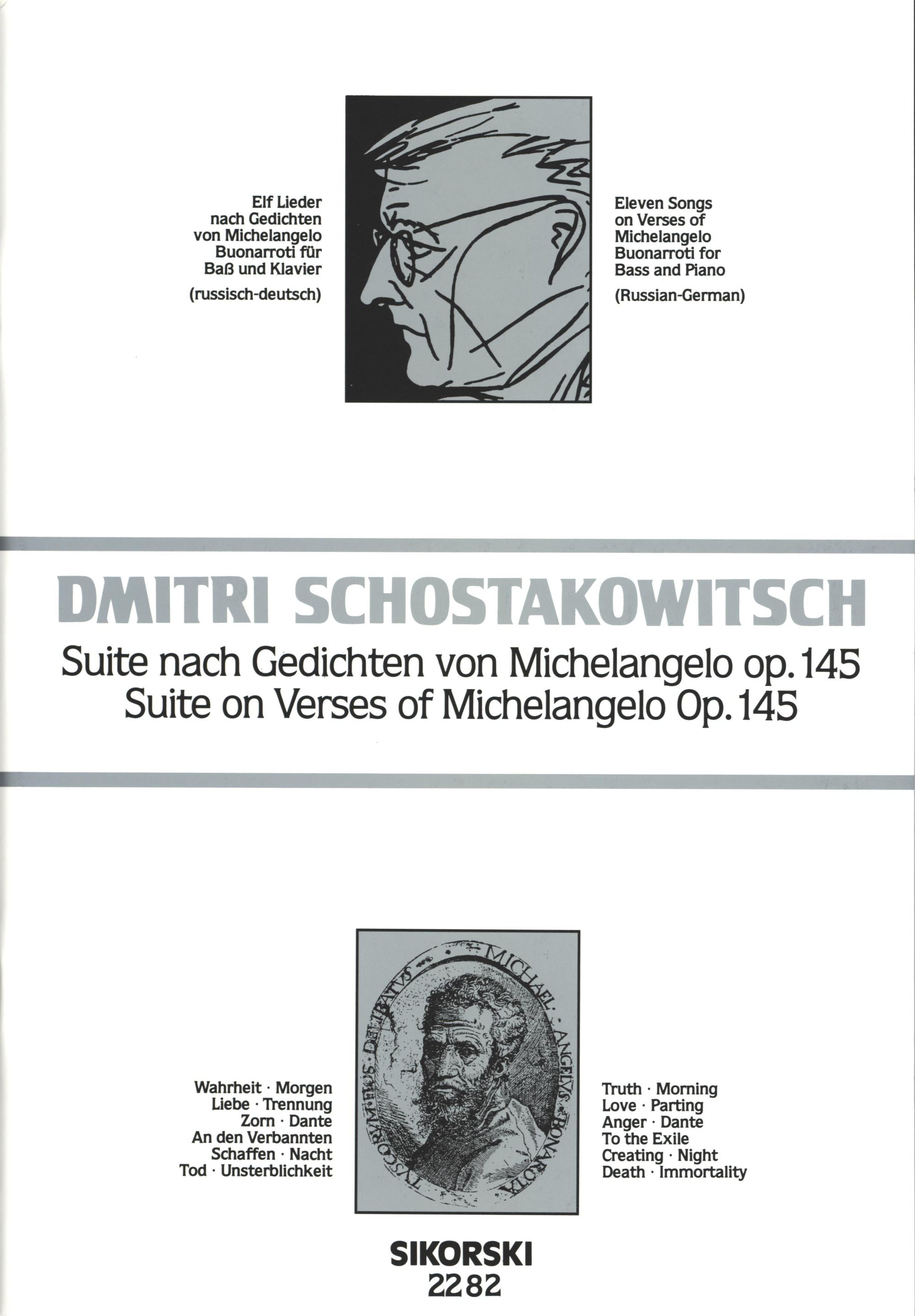 Shostakovich: Suite on Verses of Michelangelo Buonarroti, Op. 145