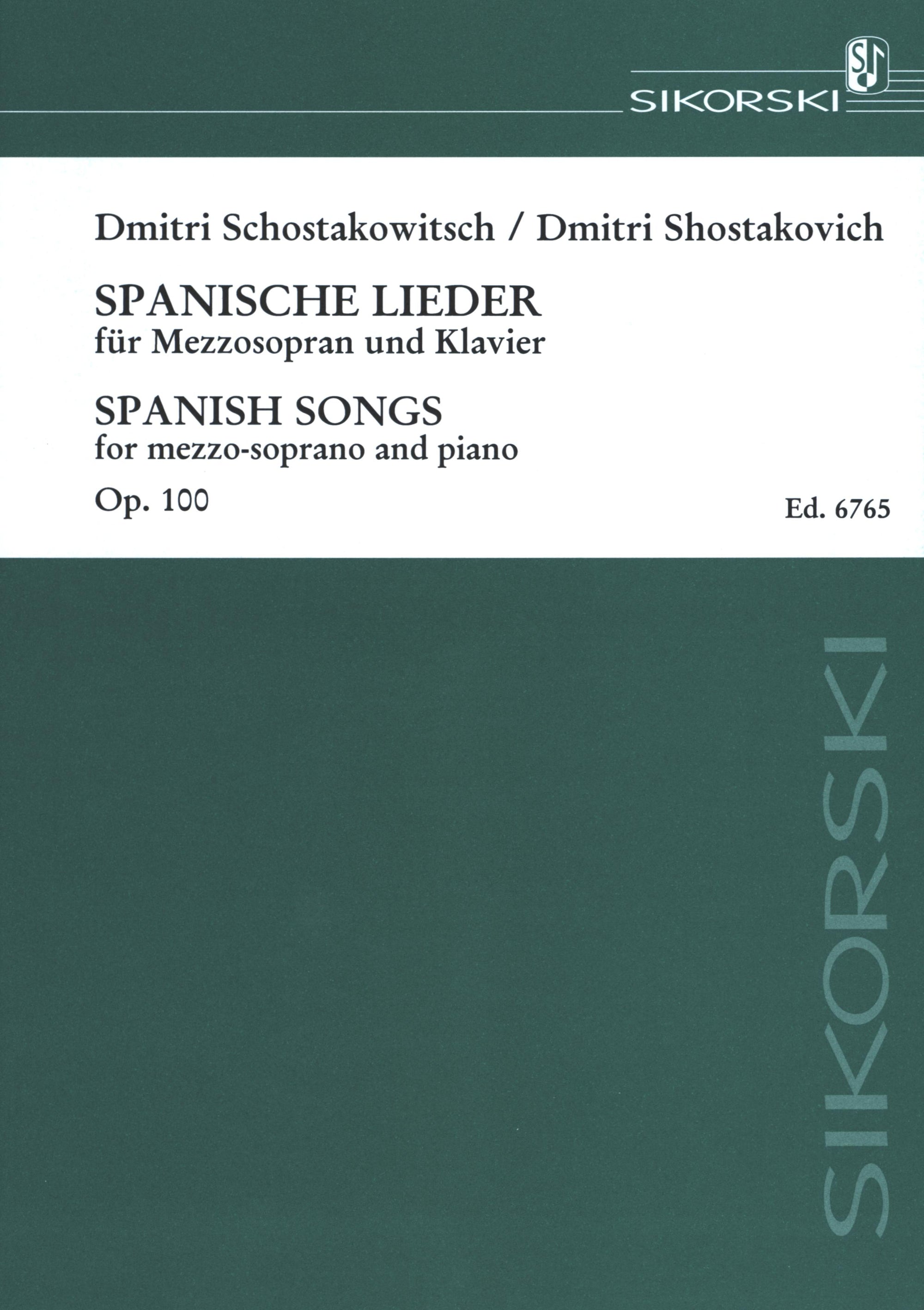 Shostakovich: Spanish Songs, Op. 100
