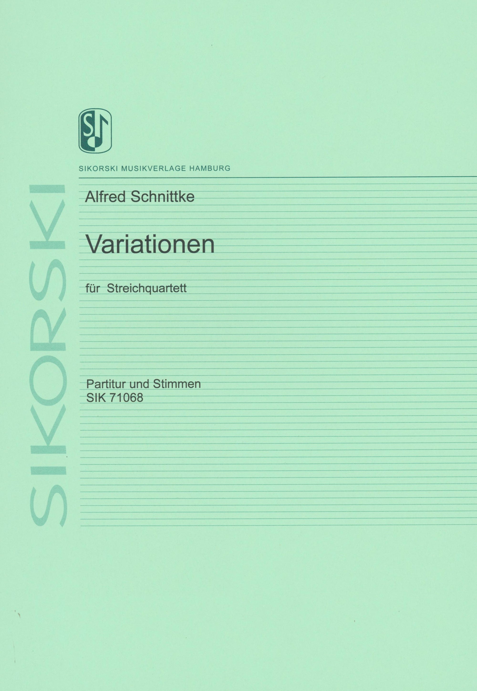 Schnittke: Variations for String Quartet