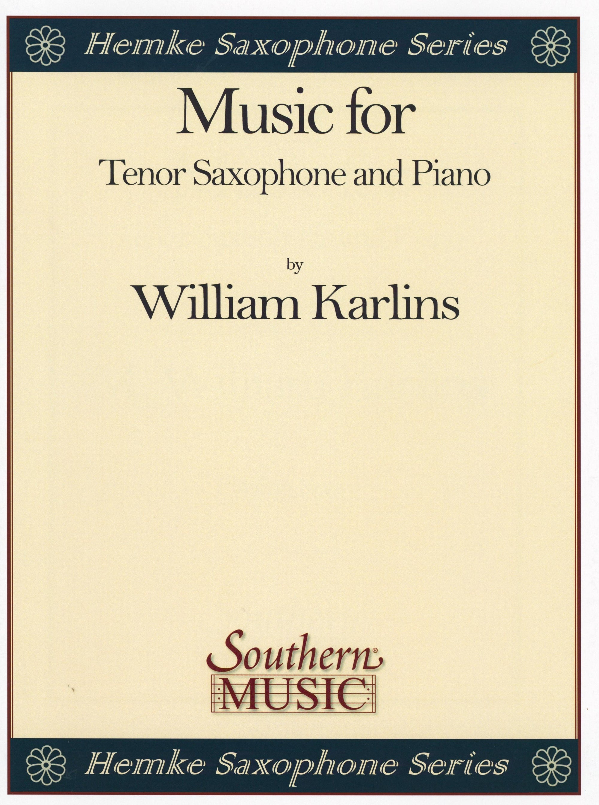 Karlins: Music for Tenor Saxophone and Piano