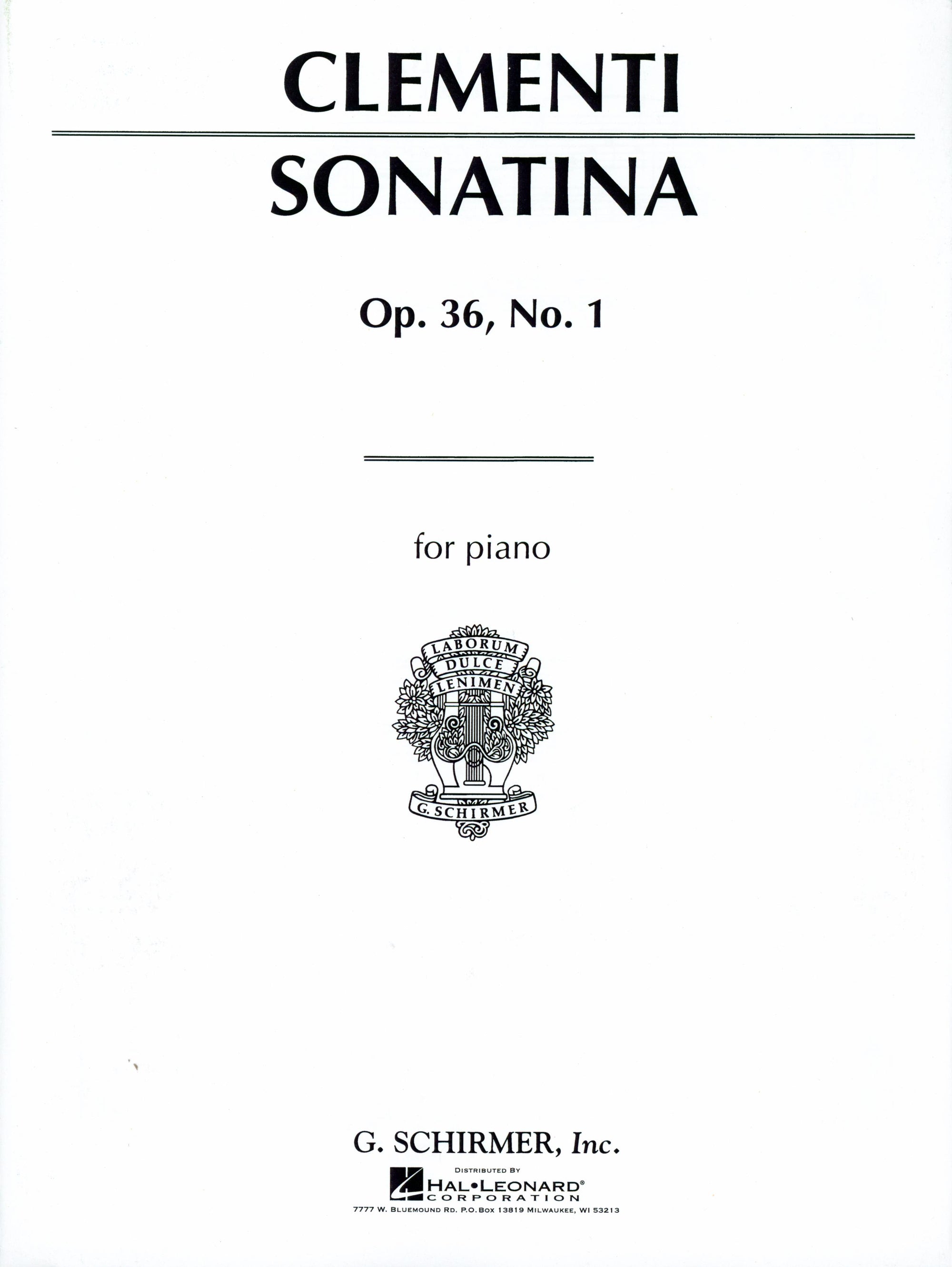 Clementi: Piano Sonatina in C Major, Op. 36, No. 1