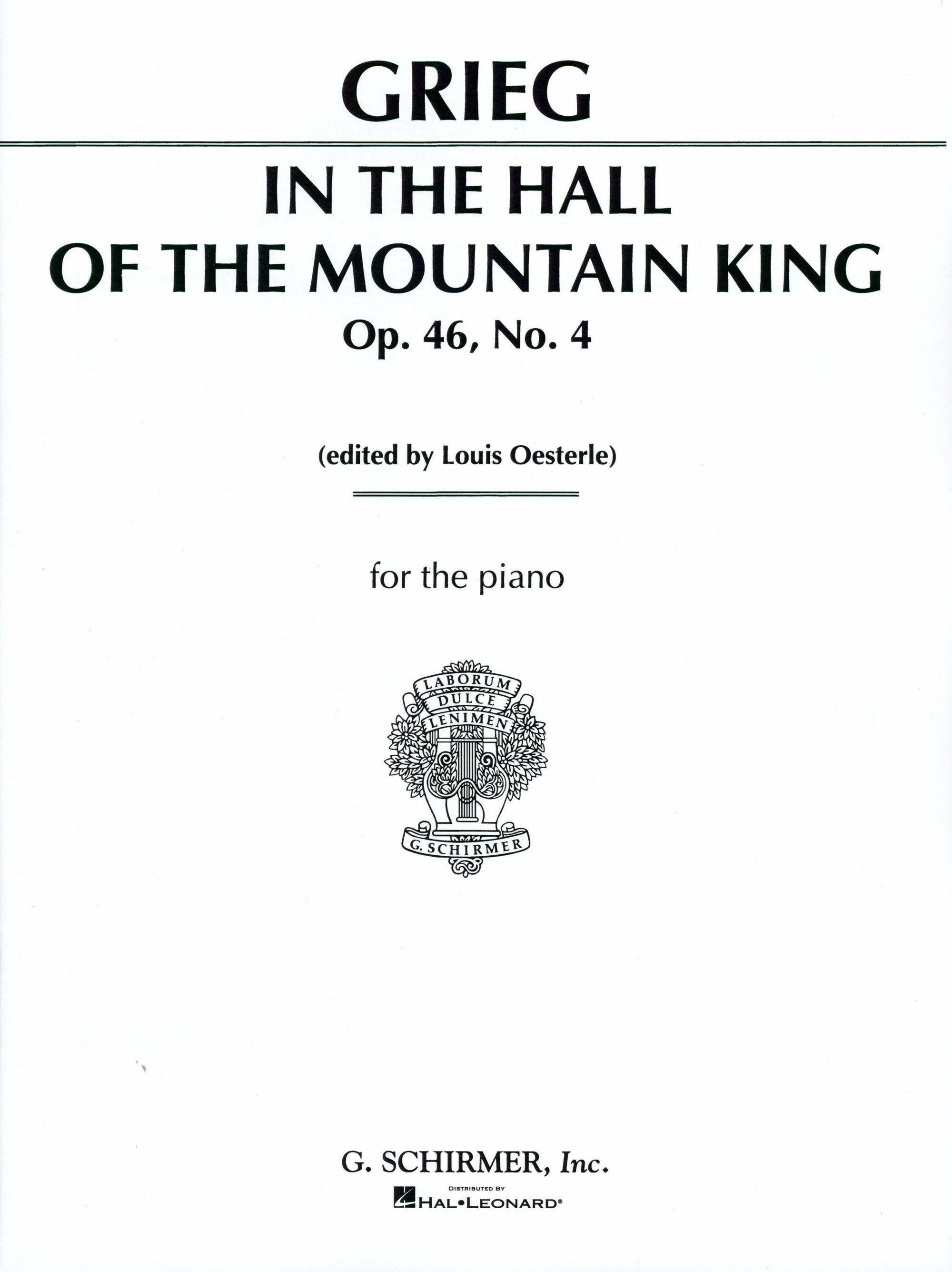 Grieg: In the Hall of the Mountain King (arr. for piano)