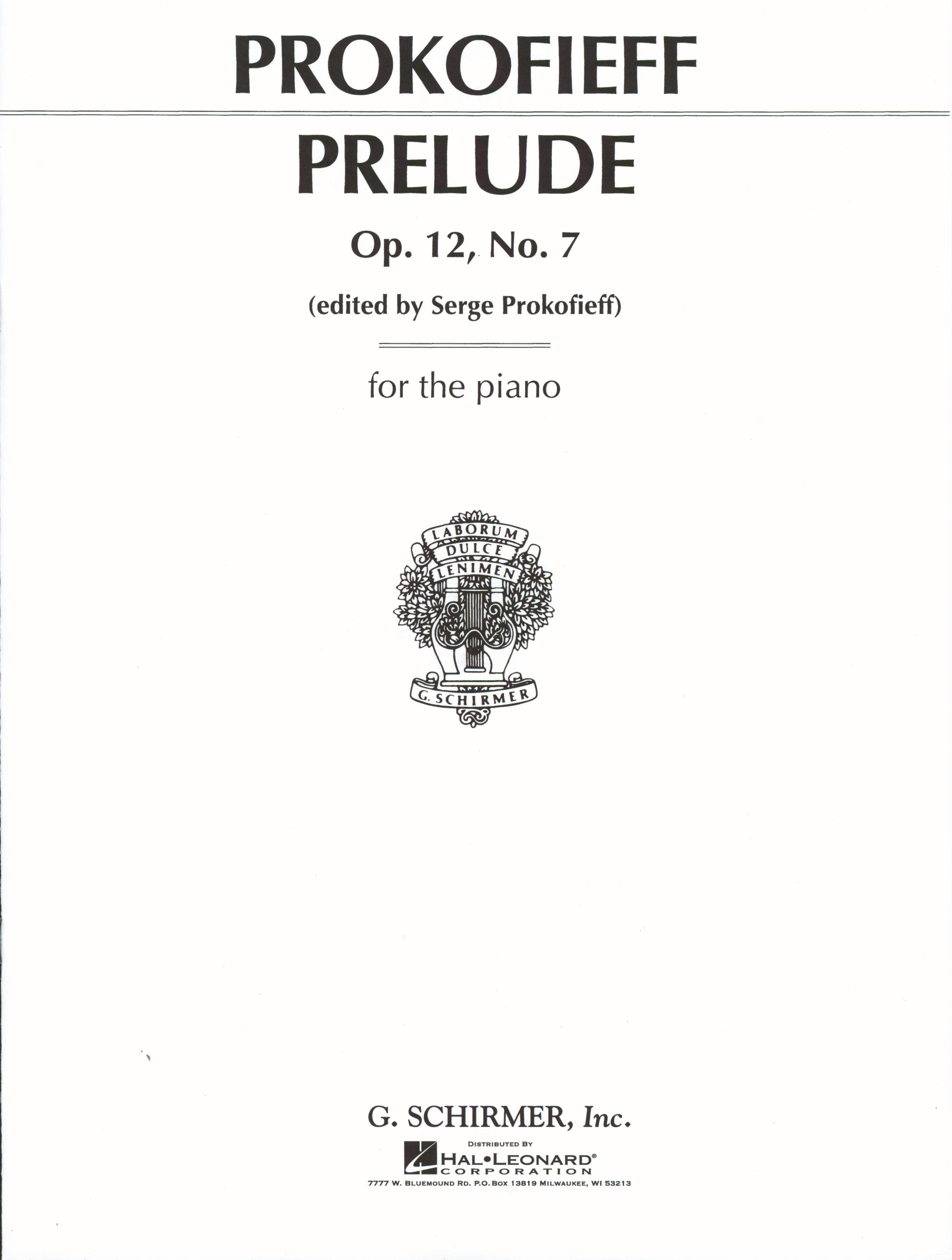 Prokofiev: Prelude, Op. 12, No. 7