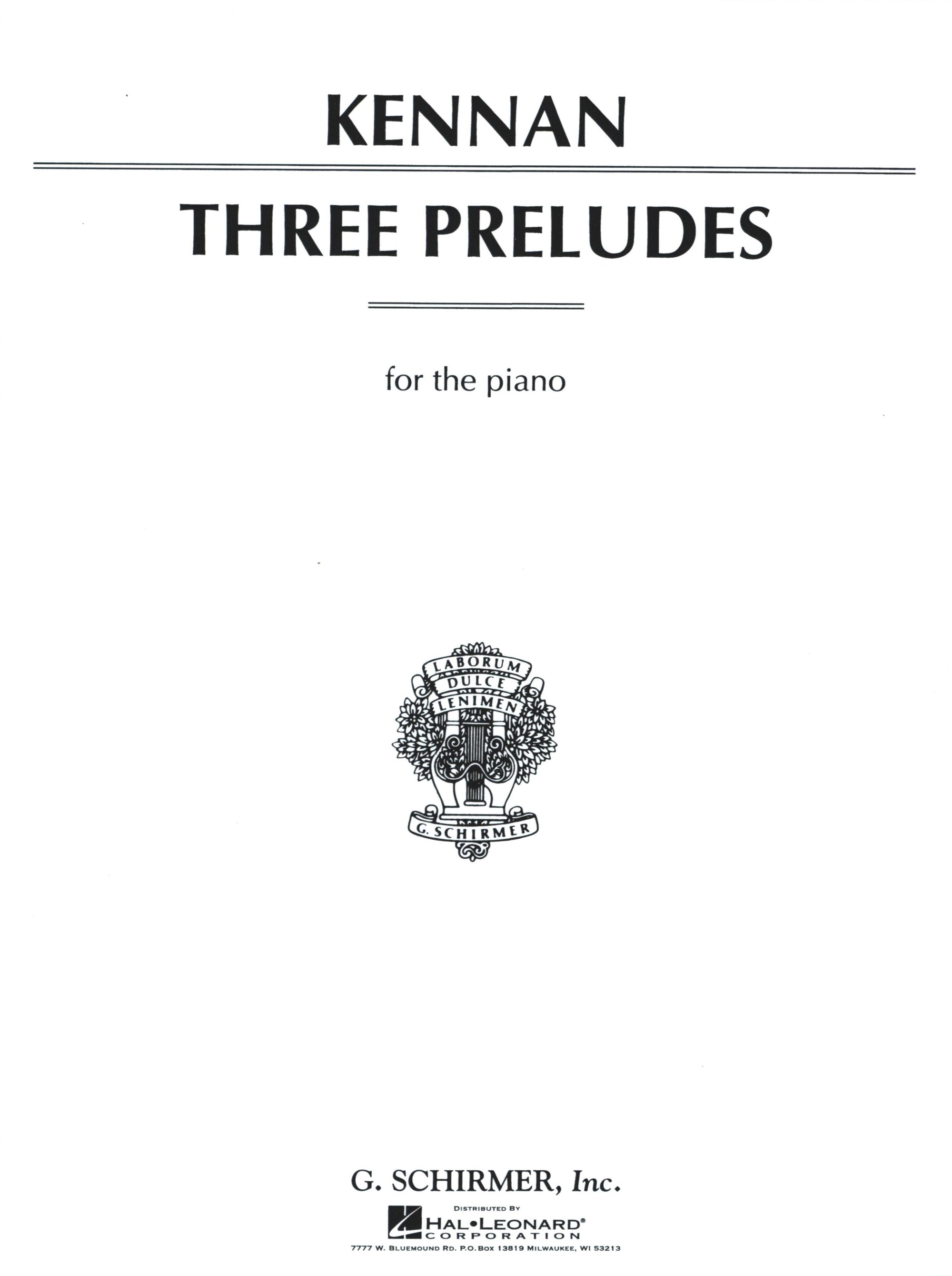 Kennan: 3 Preludes