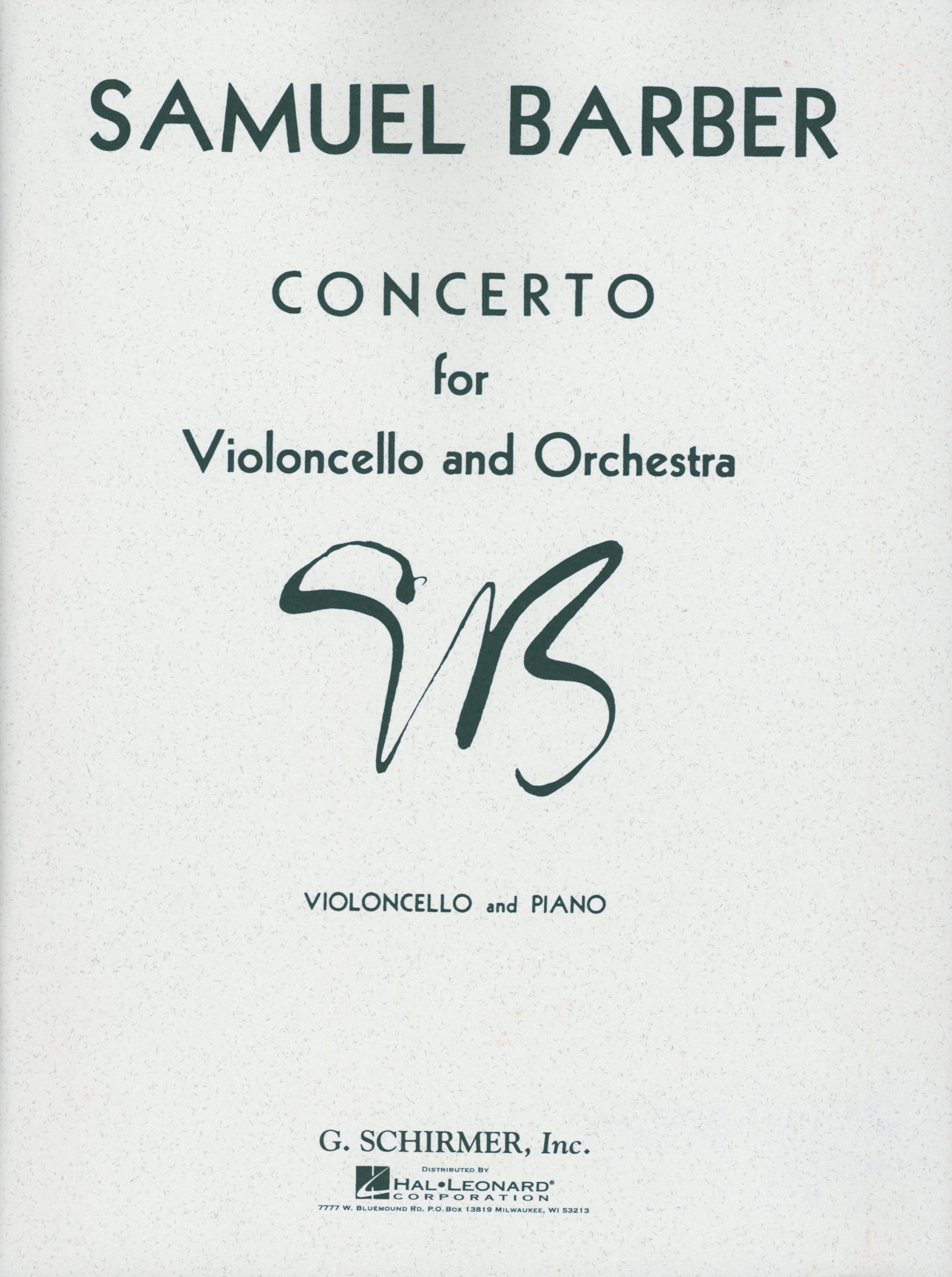 Barber: Cello Concerto, Op. 22