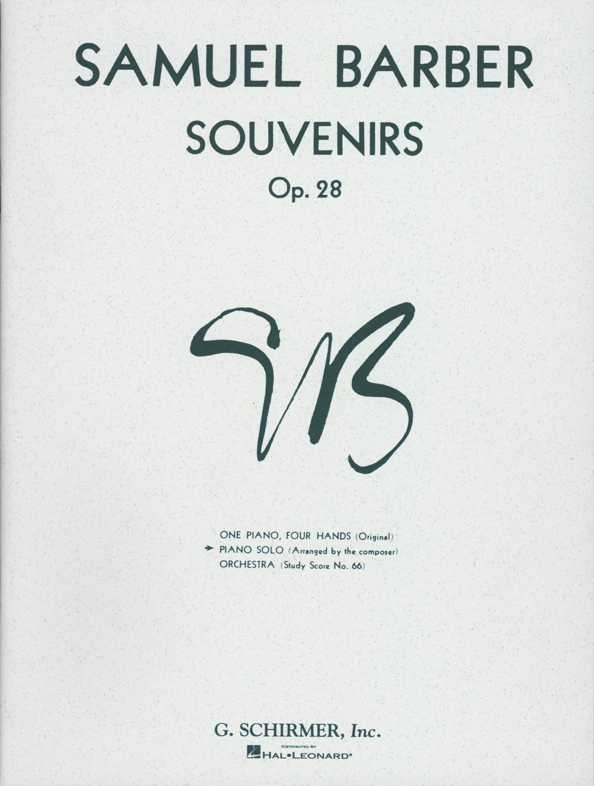 Barber: Souvenirs, Op. 28 (Version for Solo Piano)
