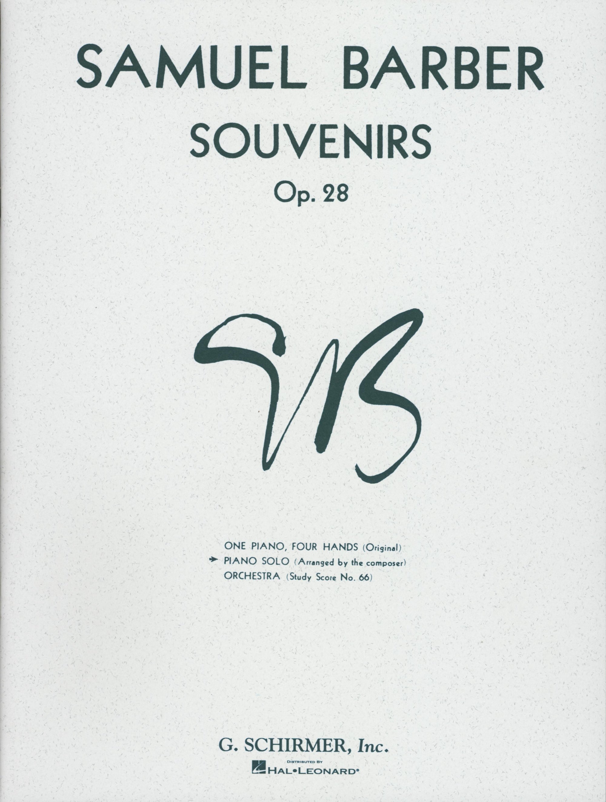 Barber: Souvenirs, Op. 28 (Version for Solo Piano)