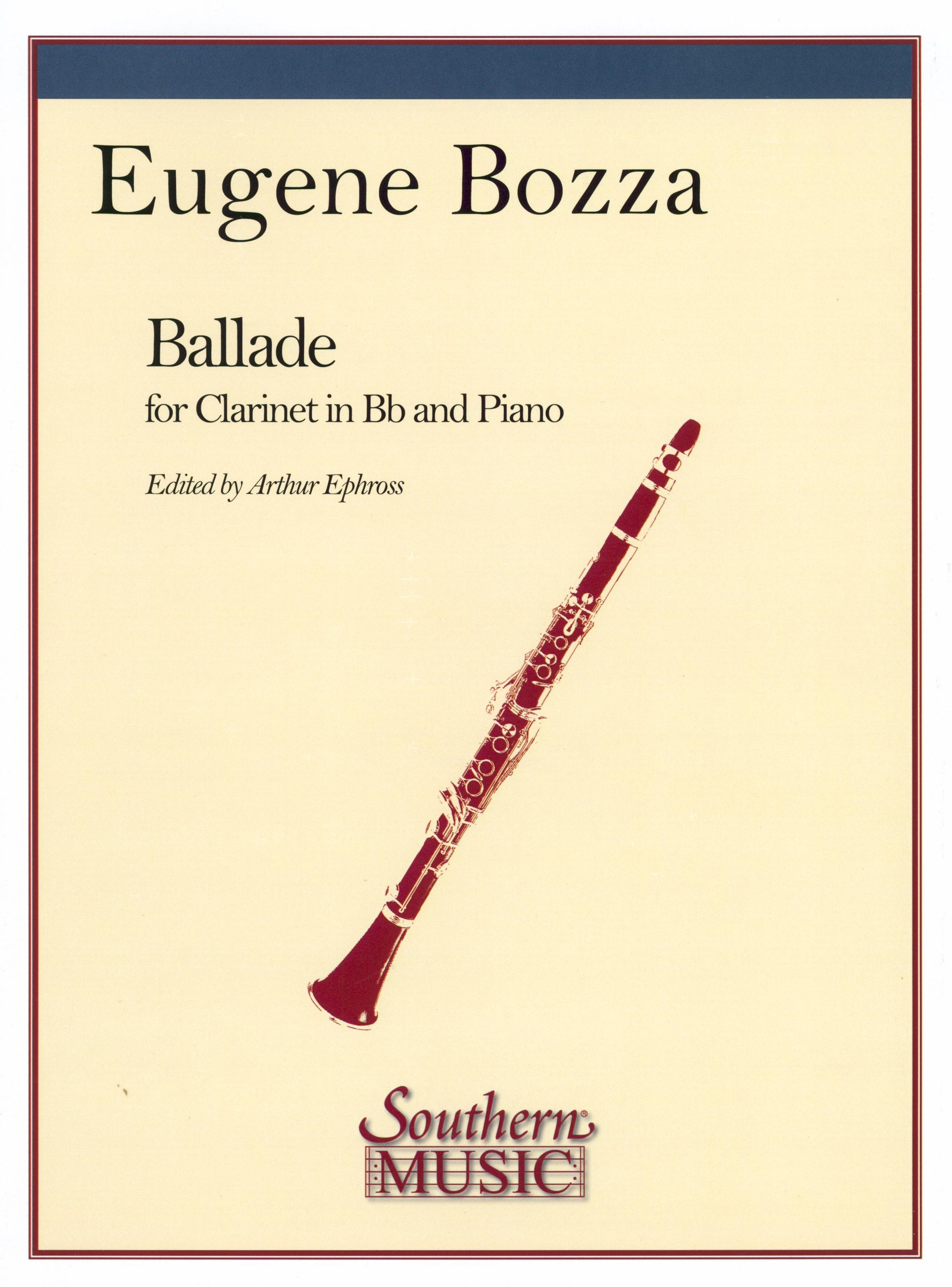 Bozza: Ballade (arr. for B-flat clarinet & piano)