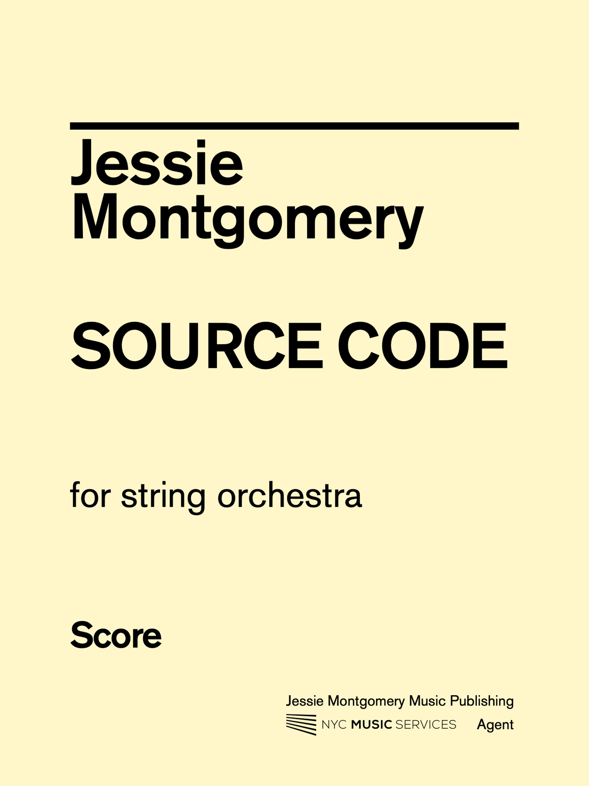 Montgomery: Source Code - Version for String Orchestra