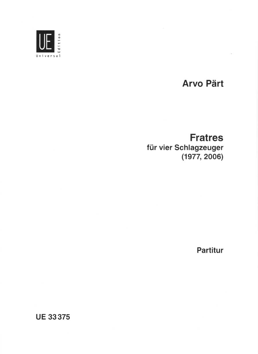 Pärt: Fratres (for 4 percussion players)