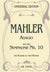 Mahler: Adagio from Symphony No. 10 (arr. for piano 4-hands)
