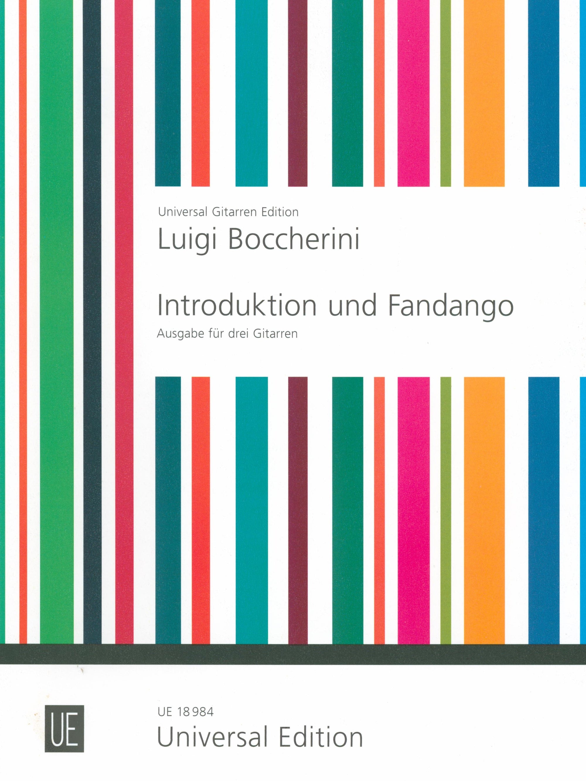 Boccherini: Introduction and Fandango (arr. for 3 guitars)