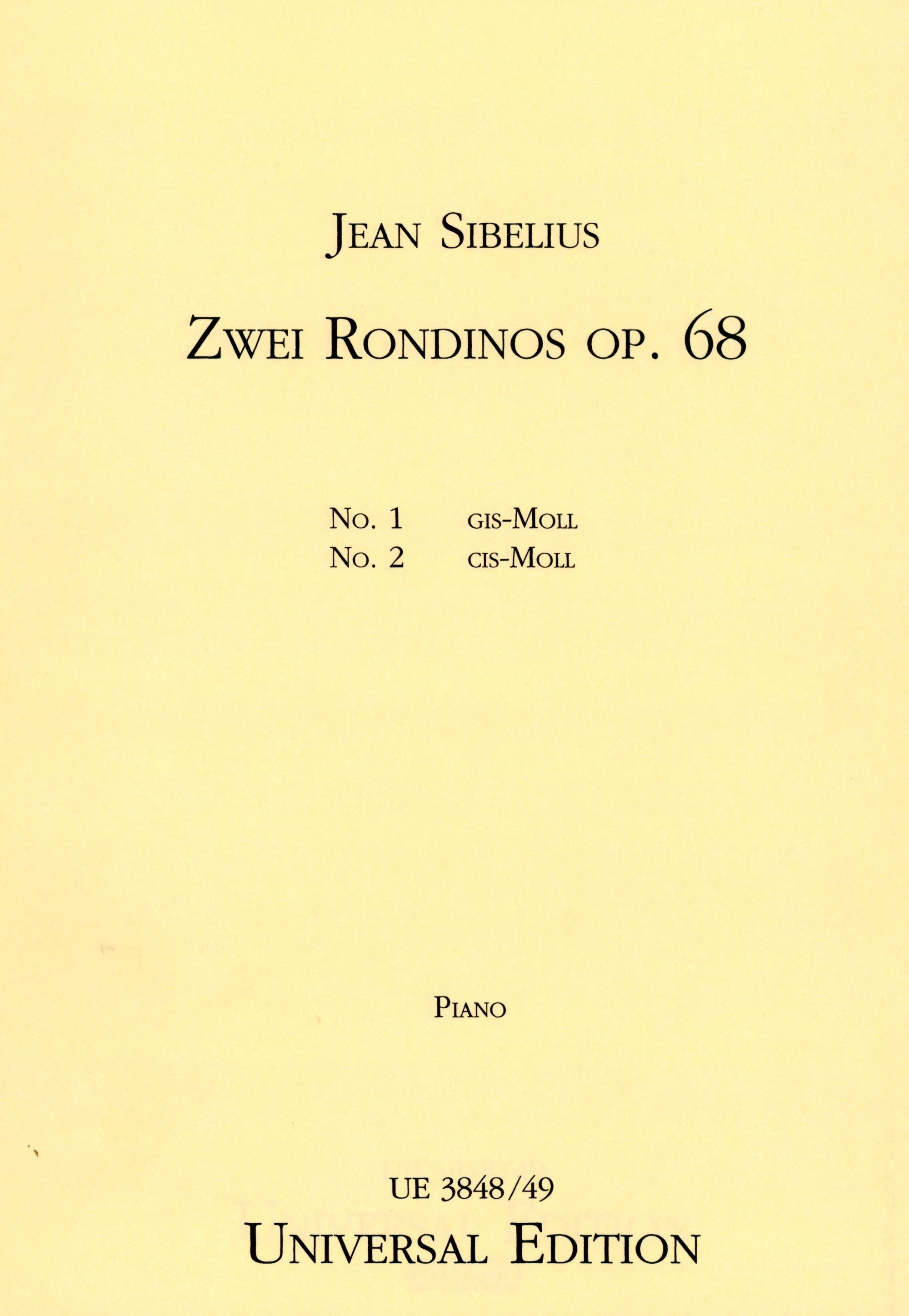 Sibelius: 2 Rondinos, Op. 68