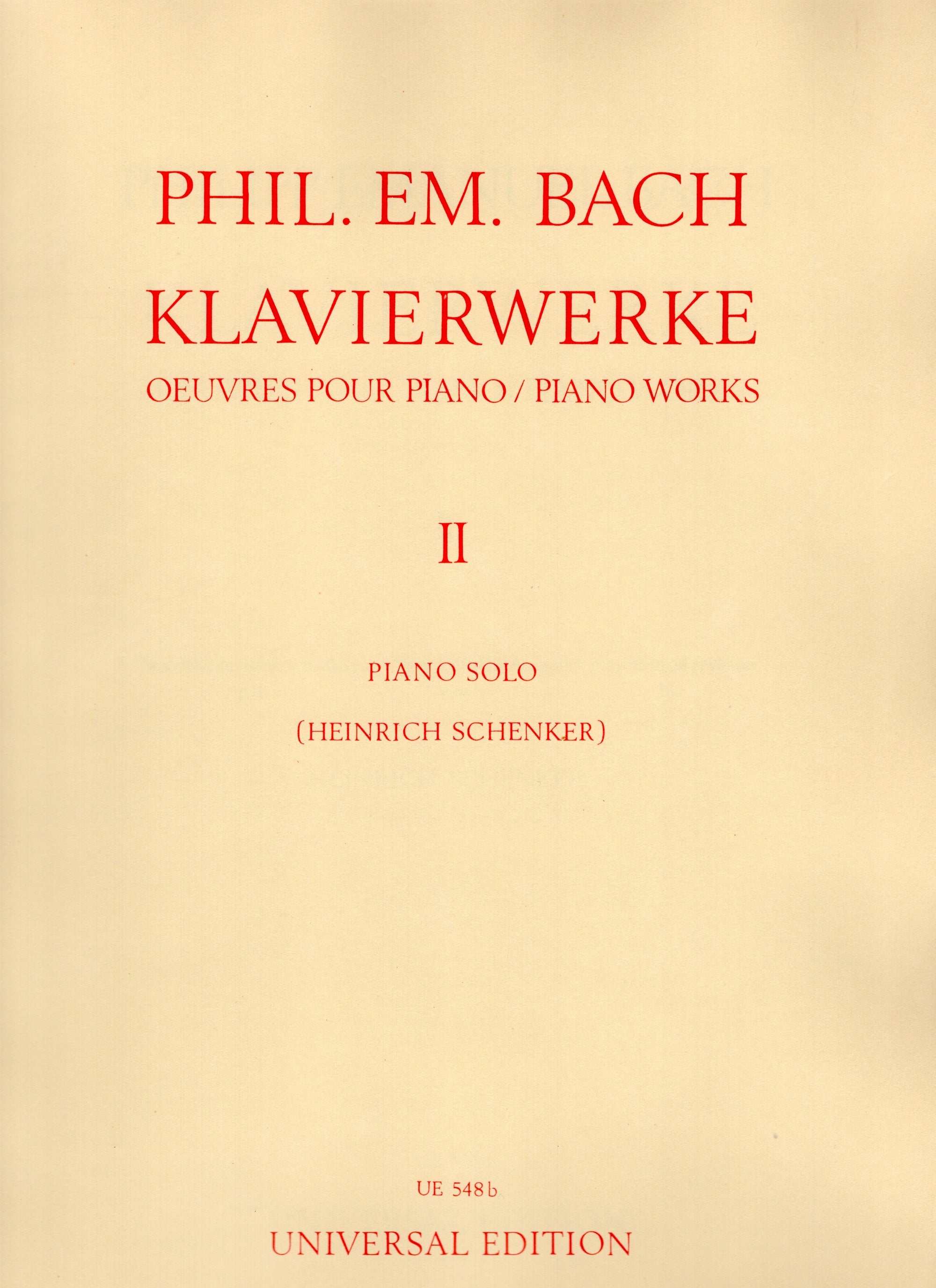 C.P.E. Bach: Piano Works - Volume 2