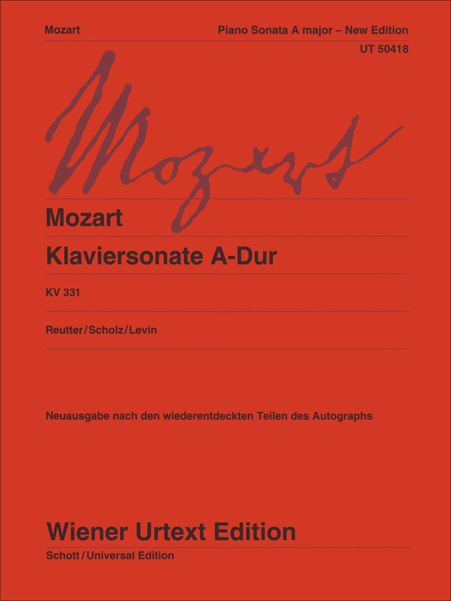 Mozart: Piano Sonata No. 11 in A Major, K. 331 (300i)