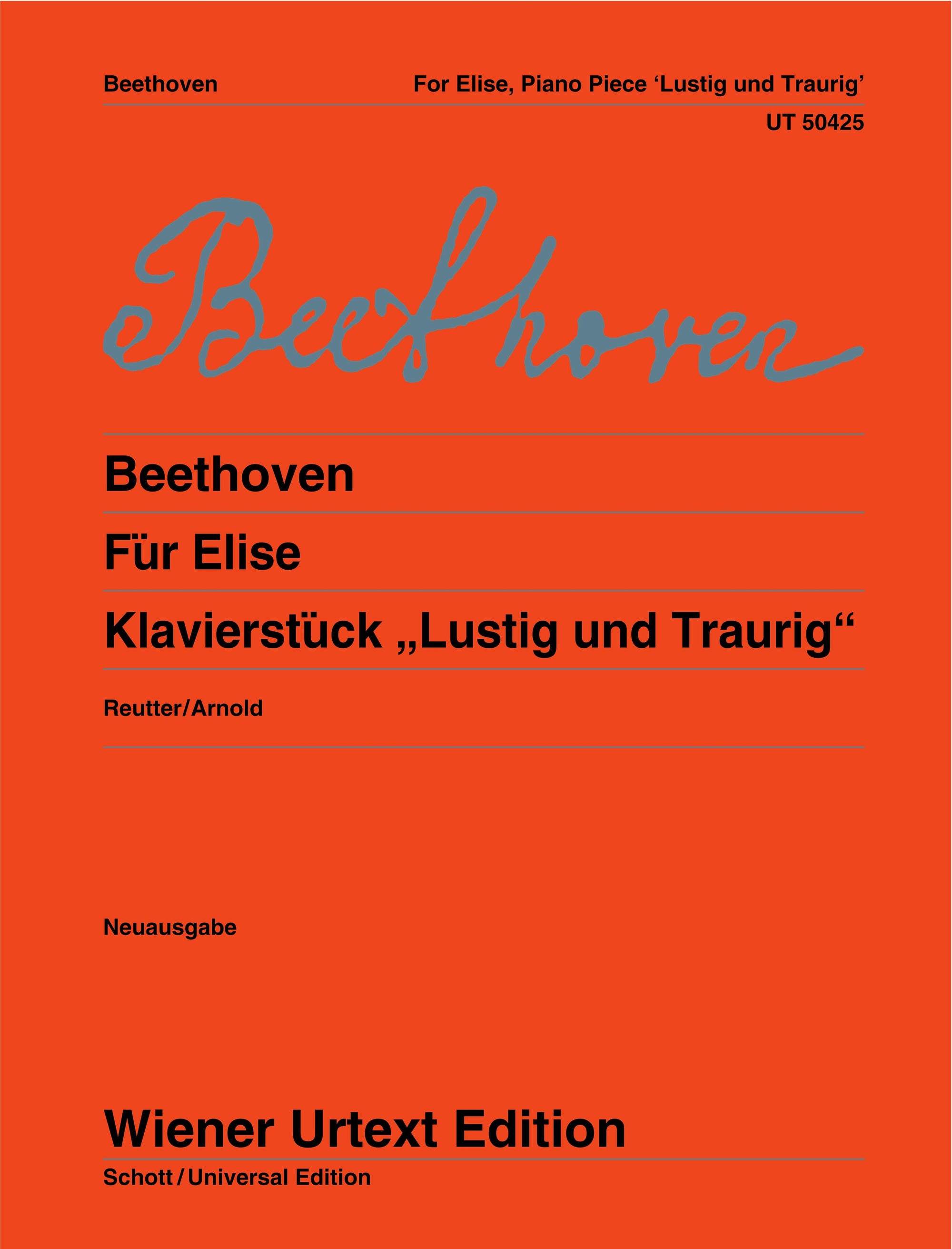 Beethoven: "Für Elise", WoO 59 and "Lustig and Traurig", WoO 54