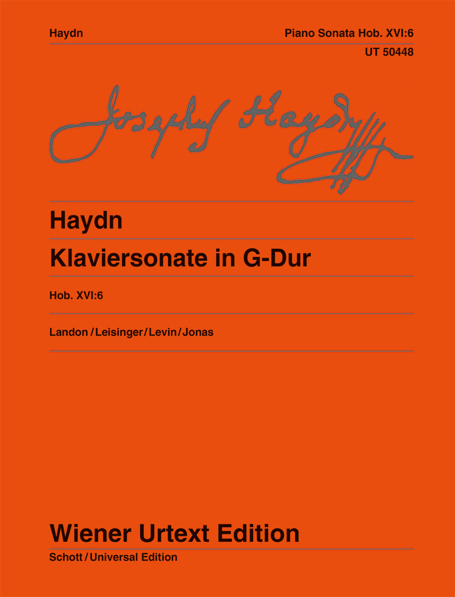 Haydn: Piano Sonata in G Major, Hob. XVI:6