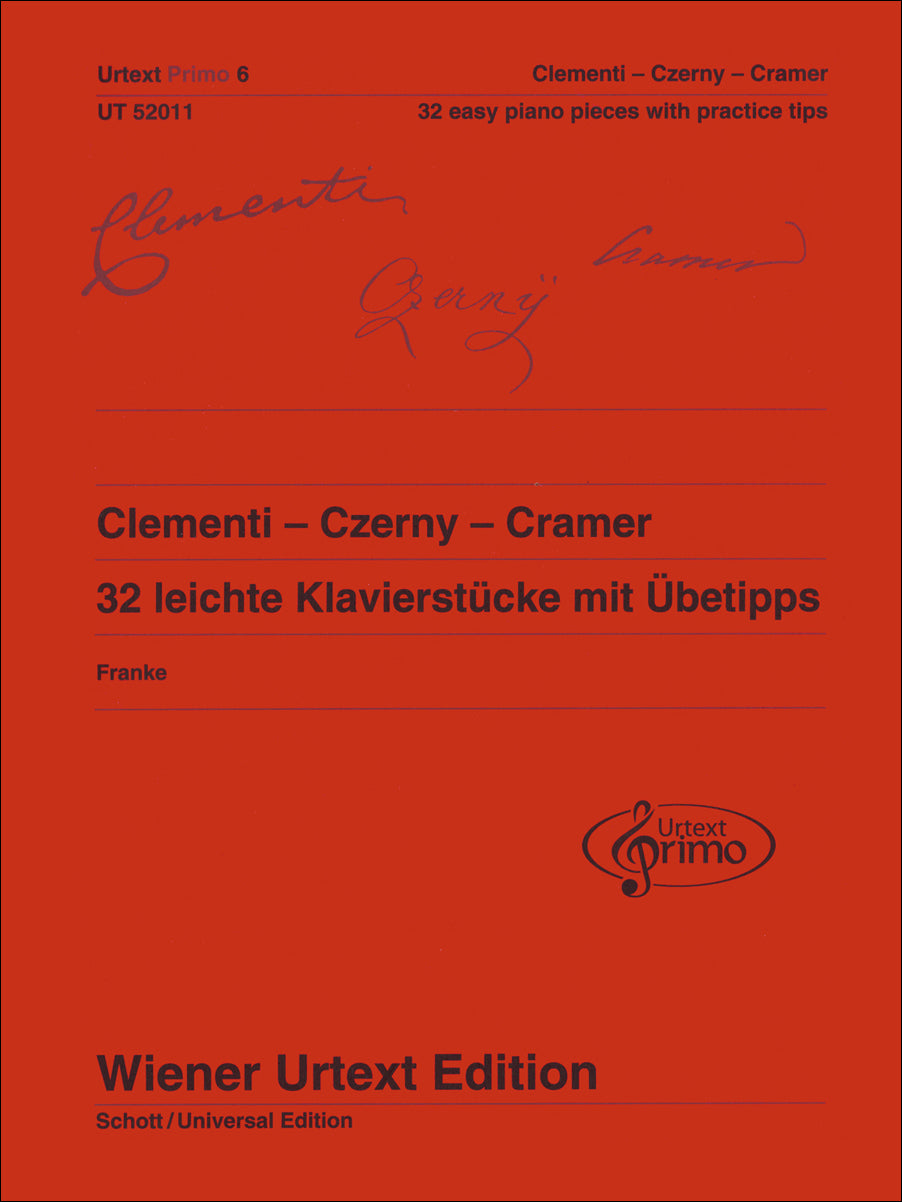 Clementi-Czerny-Cramer: 32 Easy Piano Pieces