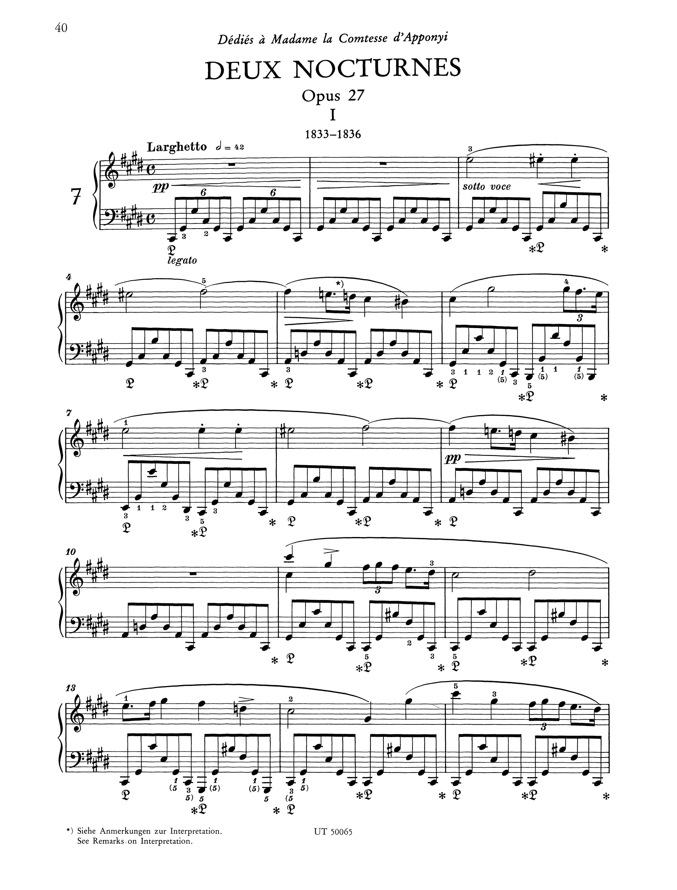 Chopin:　Nocturnes　Ficks　Music