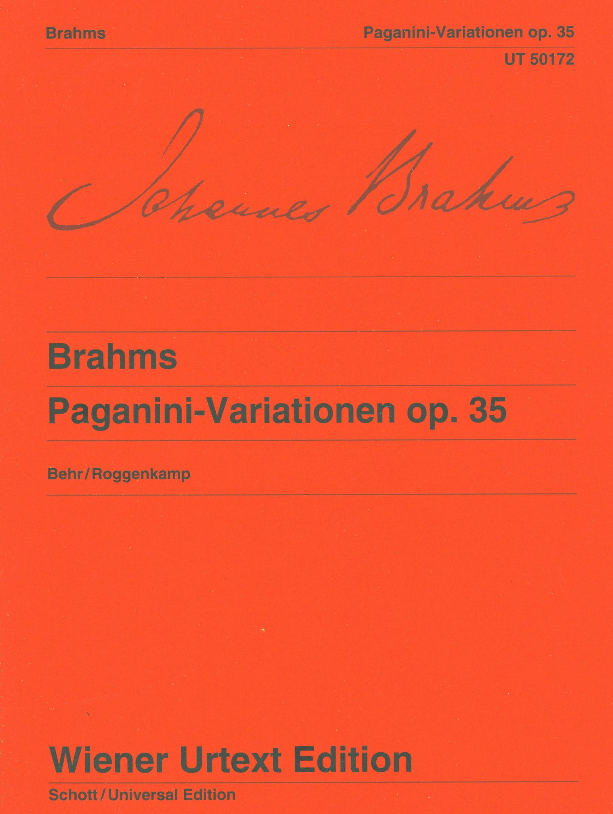 Brahms: Paganini Variations, Op. 35