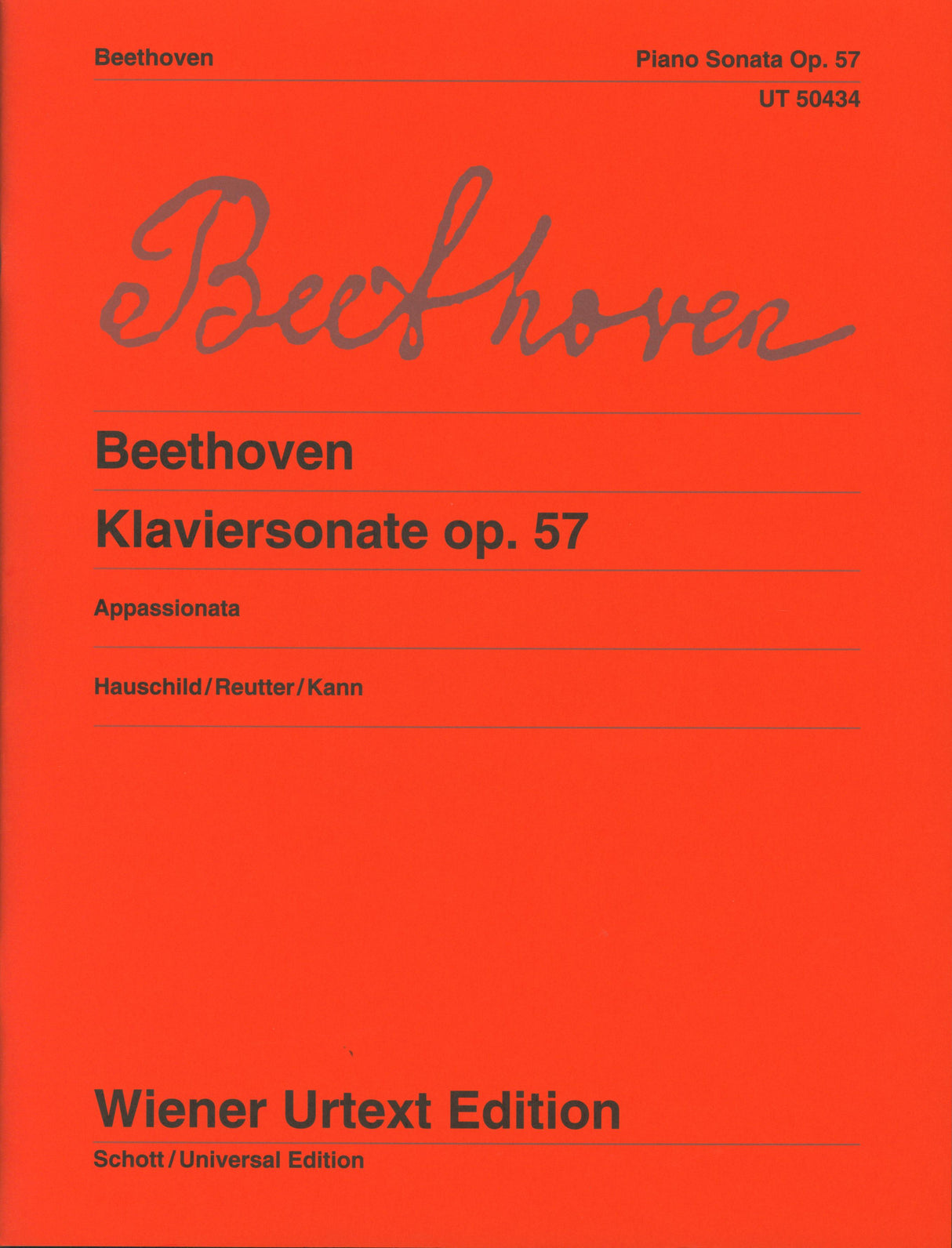 Beethoven: Piano Sonata No. 23 in F Minor, Op. 57