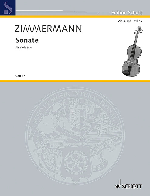 Zimmermann: Sonata for Solo Viola