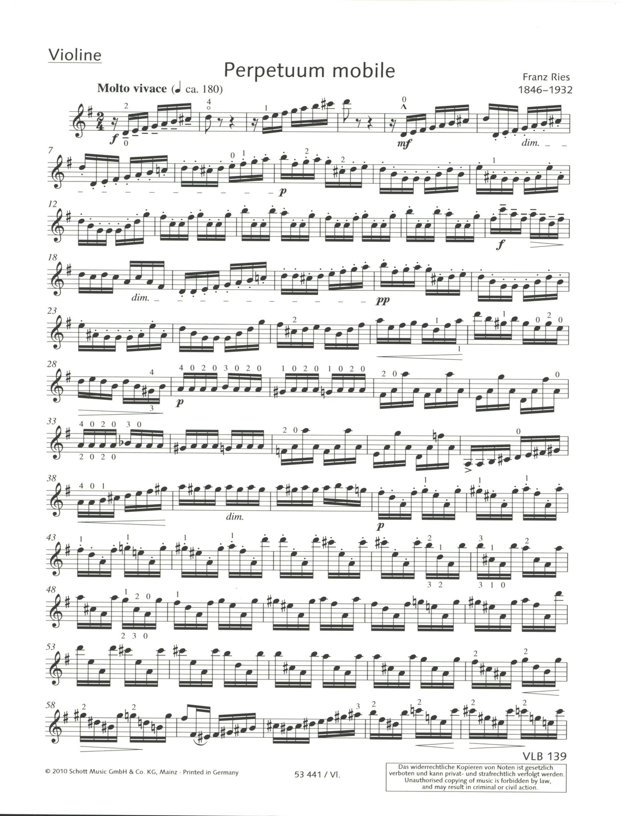 Ries: Perpetuum mobile, Op. 34, No. 5