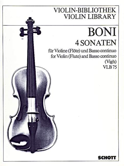 Boni: 4 Violin Sonatas, Op. 2