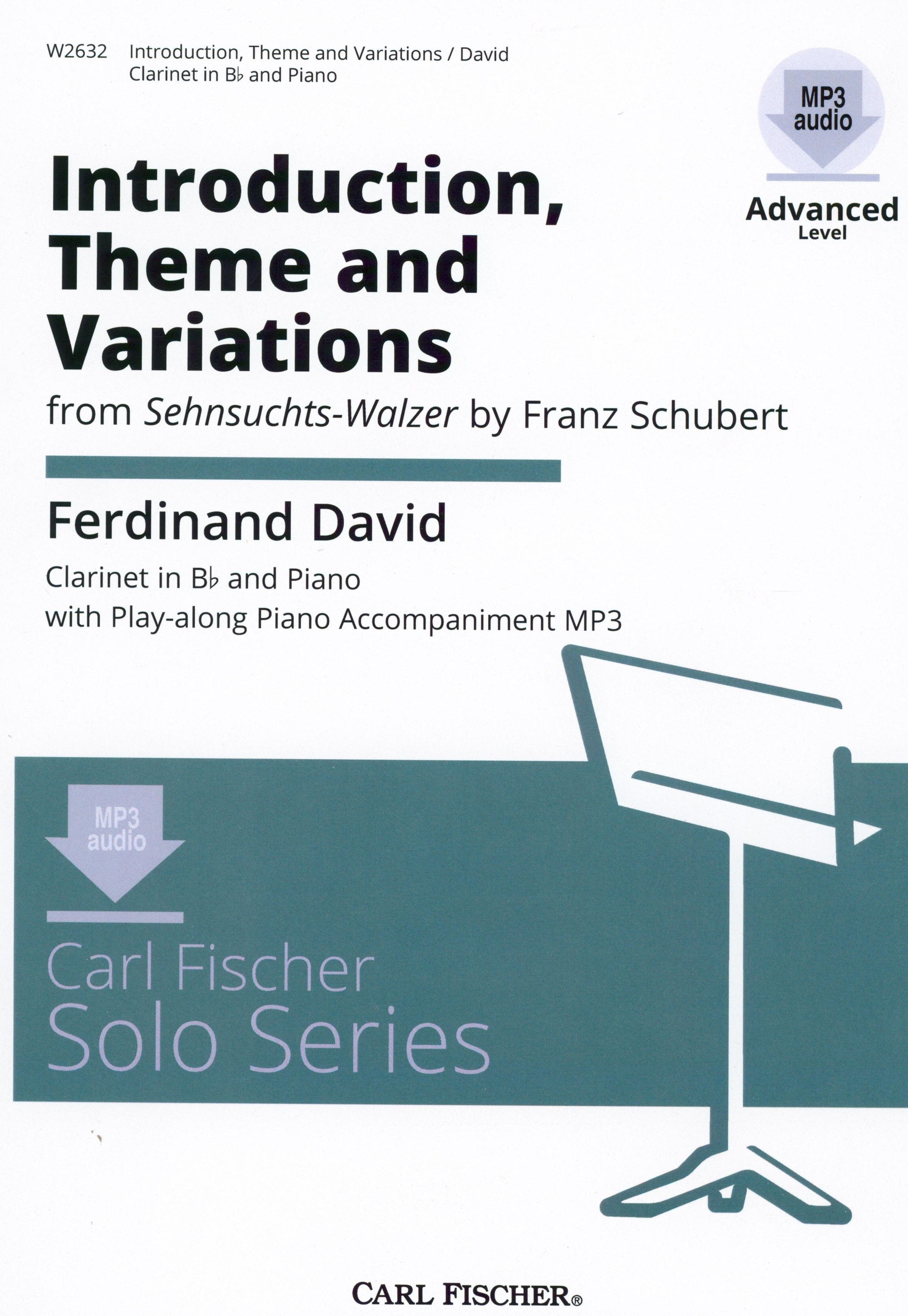 David: Introduction, Theme and Variations, Op. 8
