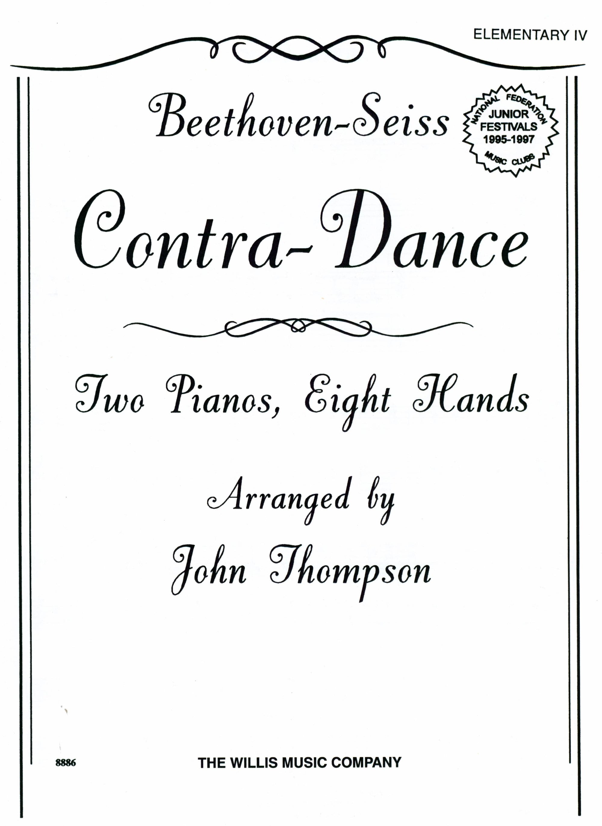 Beethoven-Seiss: Contra-Dance (arr. for 2 pianos, 8-hands)