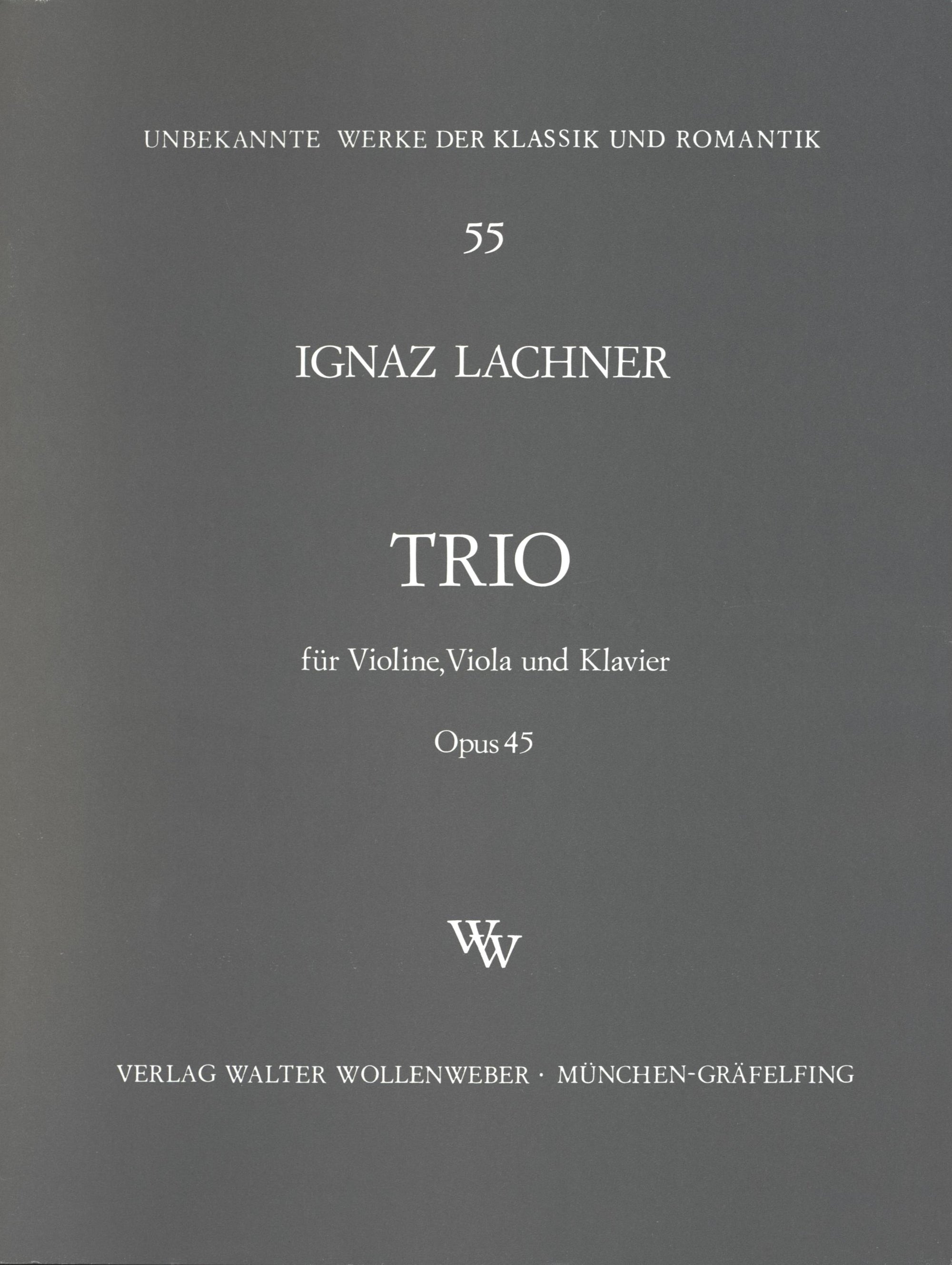 I. Lachner: Piano Trio, Op. 45