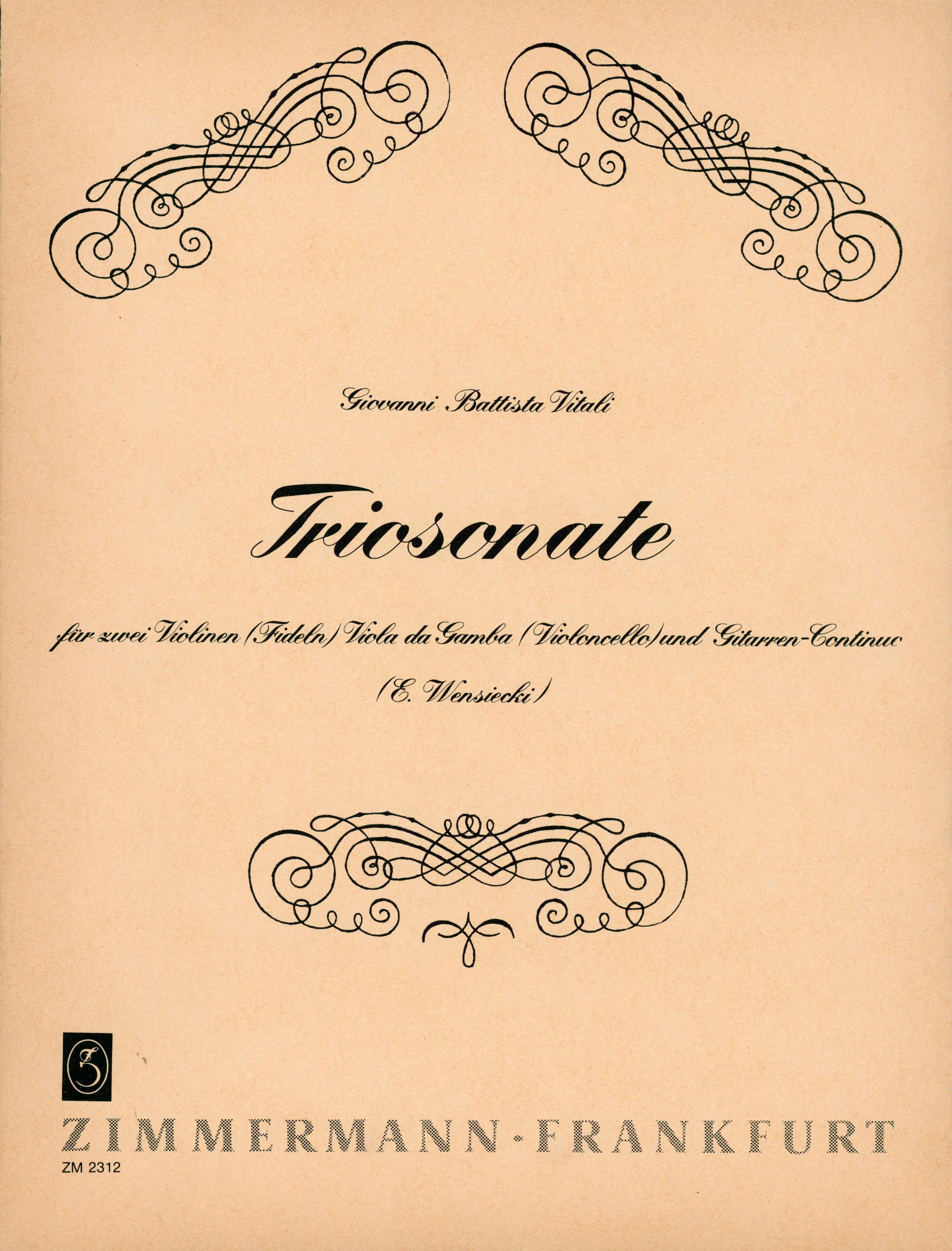 Vitali: Trio Sonata in A Minor