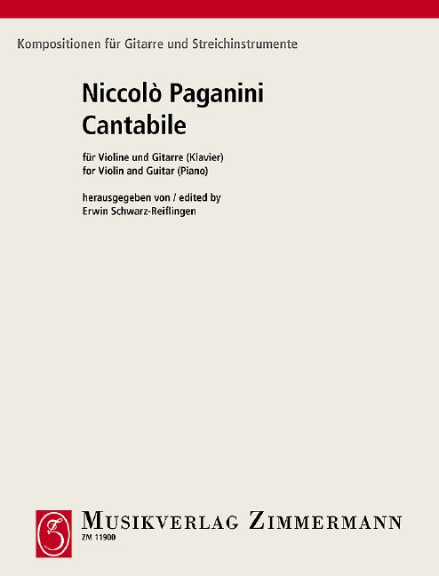 Paganini: Cantabile for Violin and Guitar