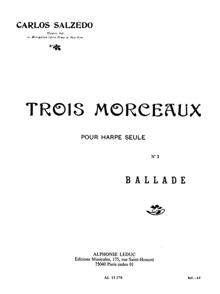 Salzedo: Ballade - No. 1 from Trois Morceaux