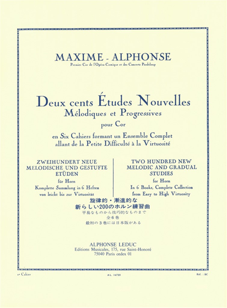 Maxime-Alphonse: 200 New Etudes - Volume 2 (40 Easy Studies)