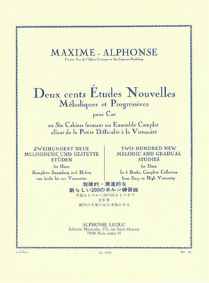 Maxime-Alphonse: 200 New Etudes - Volume 2 (40 Easy Studies)