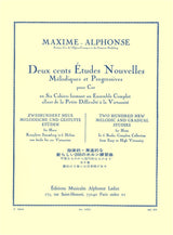 Maxime-Alphonse: 200 New Etudes - Volume 3 (40 Studies of Medium Difficulty)