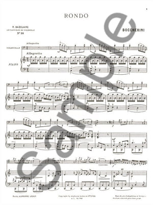 Boccherini: Rondo (arr. for cello)
