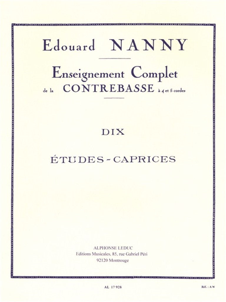 Nanny: 10 Études-Caprices