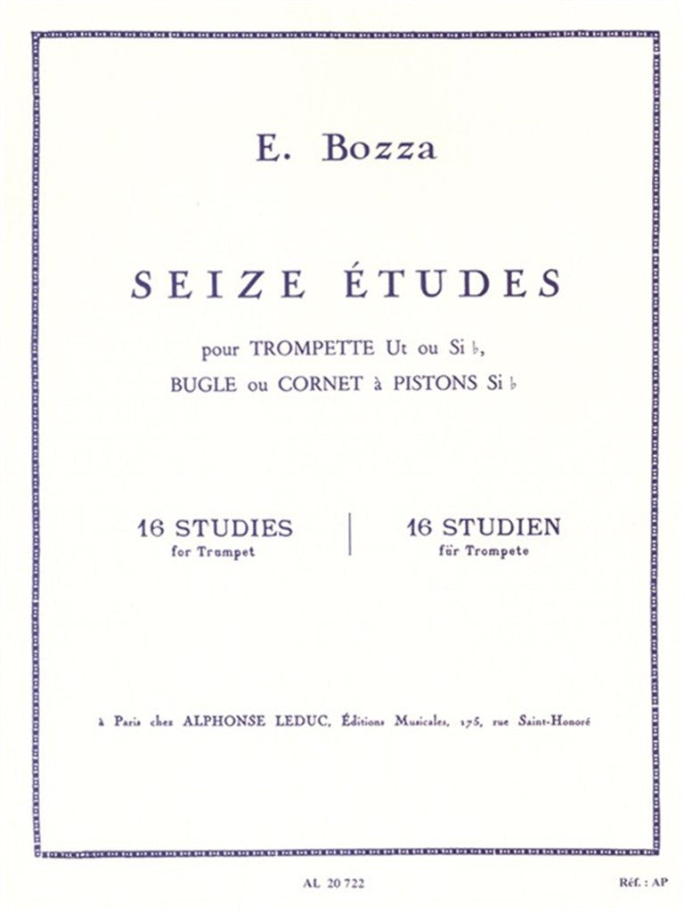 Bozza: 16 Études for Trumpet
