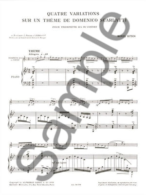 Bitsch: 4 Variations on a Theme by Domenico Scarlatti