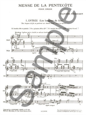 Messiaen: Messe de la Pentecôte