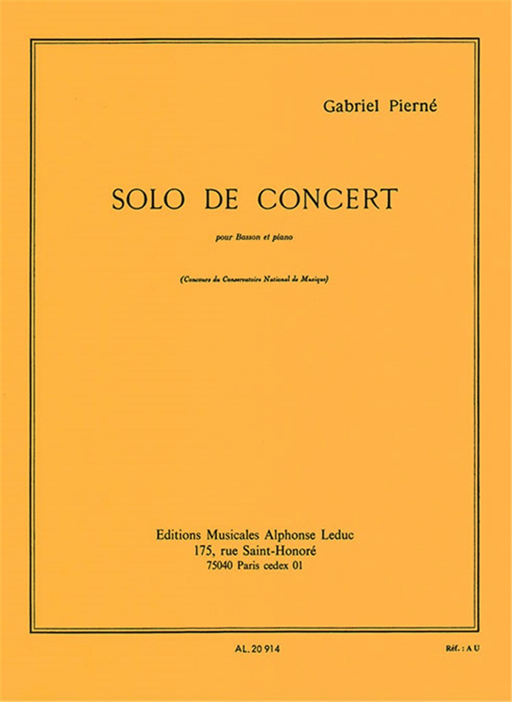 G. Pierné: Solo de concert, Op. 35